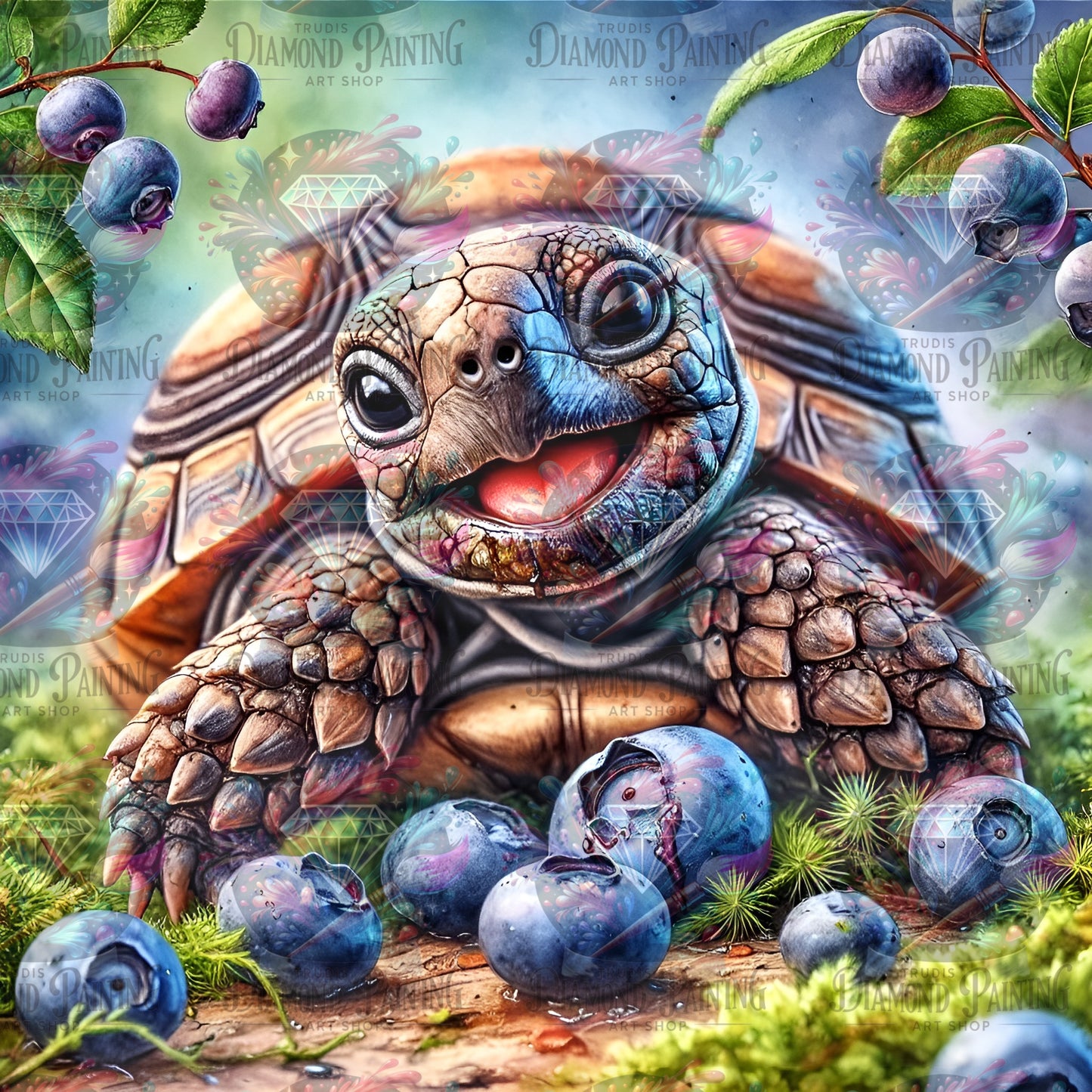 Diamond Painting Trudis Blueberry Dream ©MoozyJo.ai