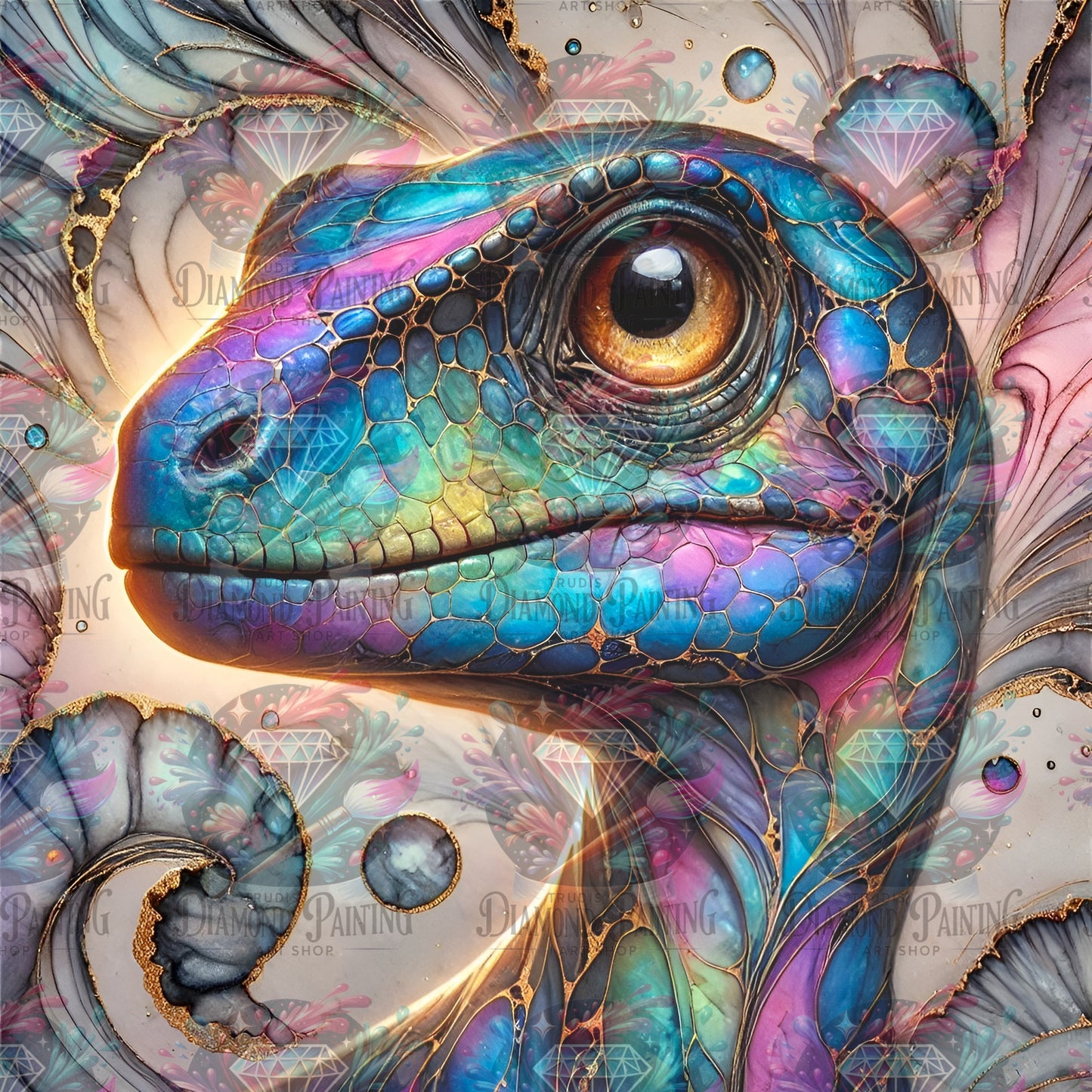 Diamond Painting Veloci-Rainbow ©MoozyJo.ai