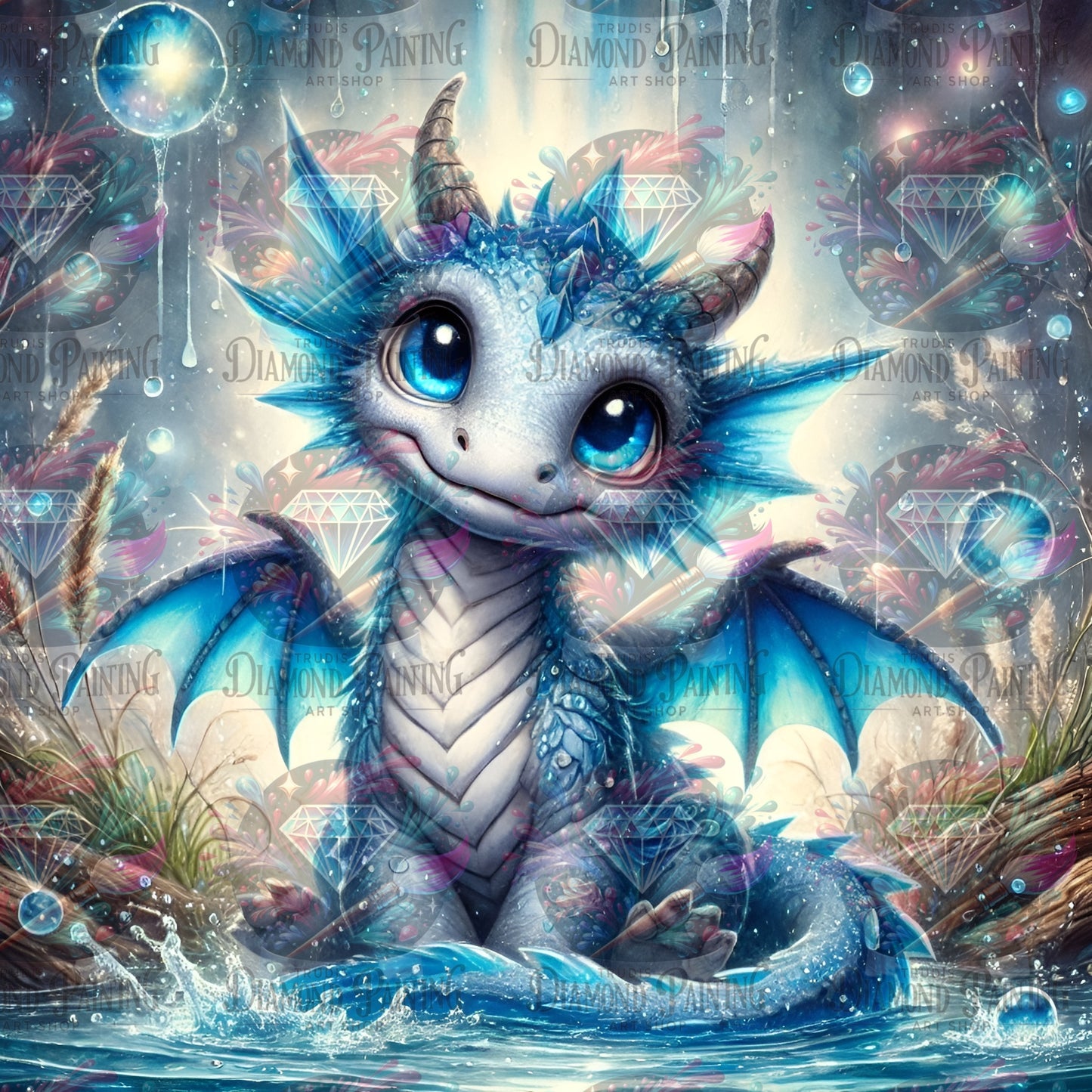 Diamond Painting Whispering Waters ©MoozyJo.ai