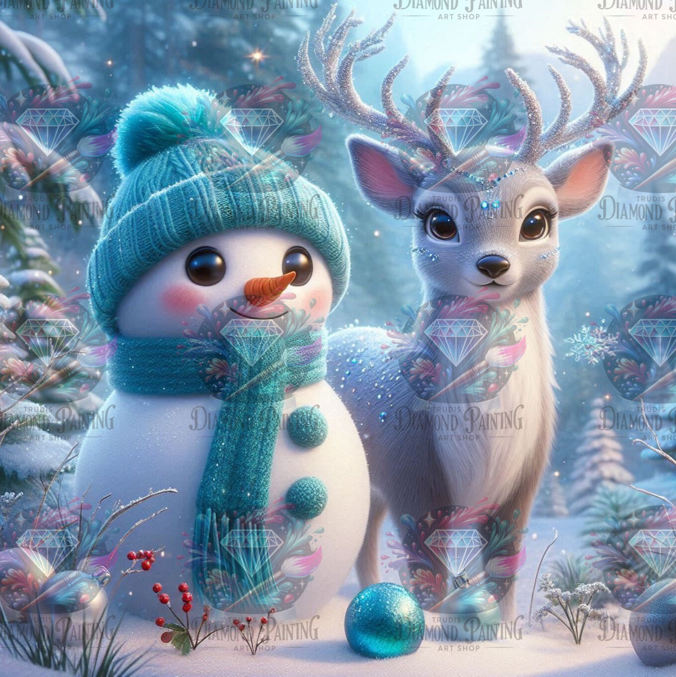 Diamond Painting Winter Magic Friends von Lexxy Ai