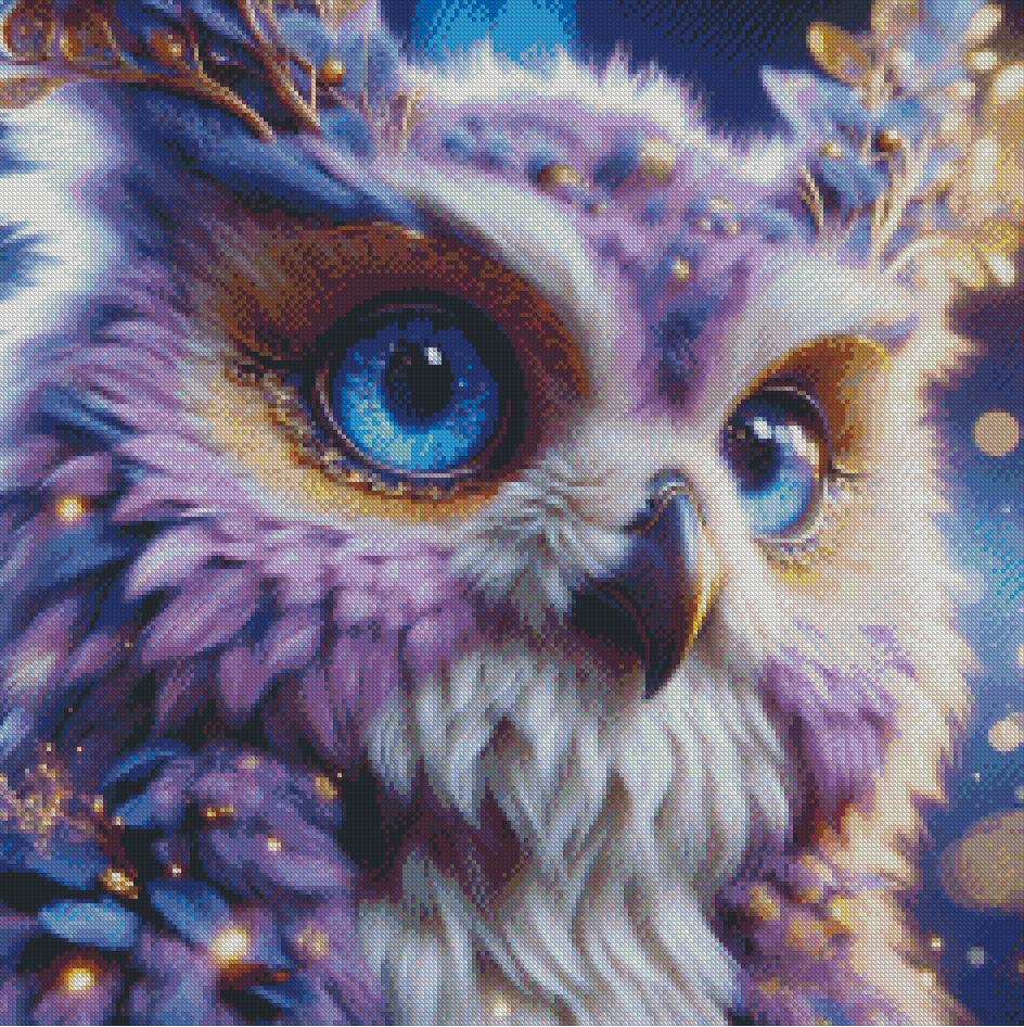 Diamond Painting Enchanted Owl von Lexxy Ai