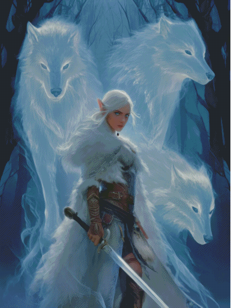 Diamond Painting Der Geist des Rudels von Salzkatze.ai