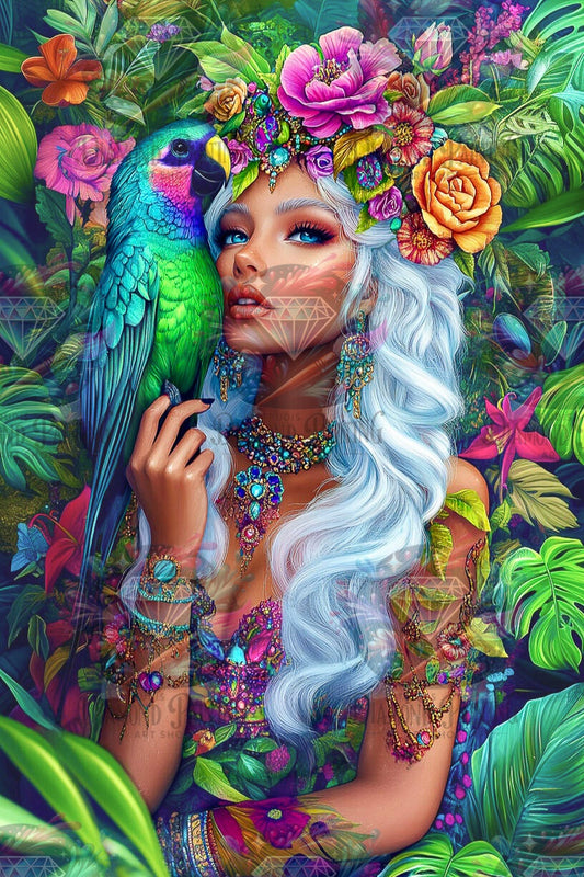 Diamond Painting Aurora der Tropenmagie ©sandrietta_ai