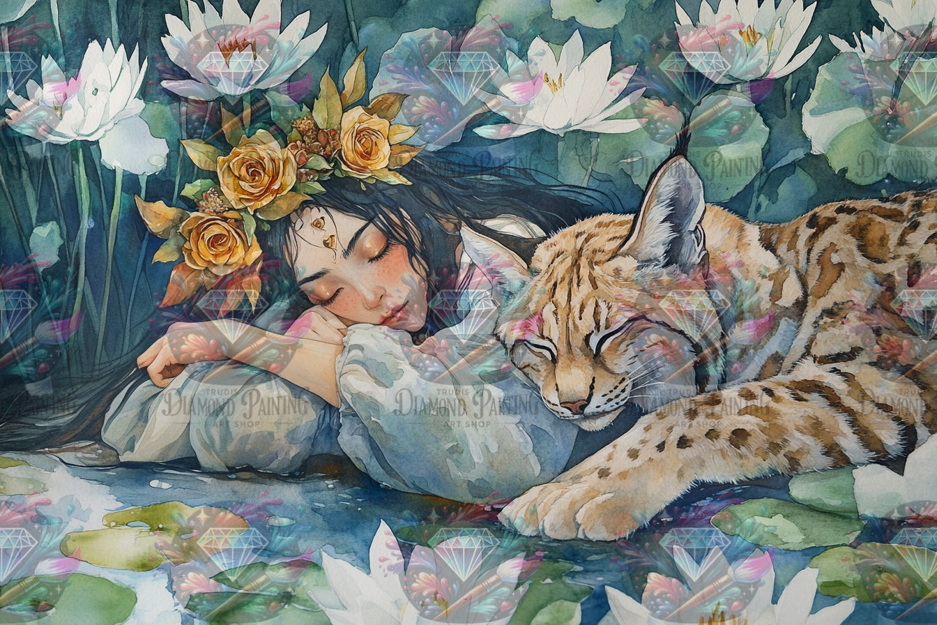 Diamond Painting Der Luchs der Träume von Sakura.cherry.ai