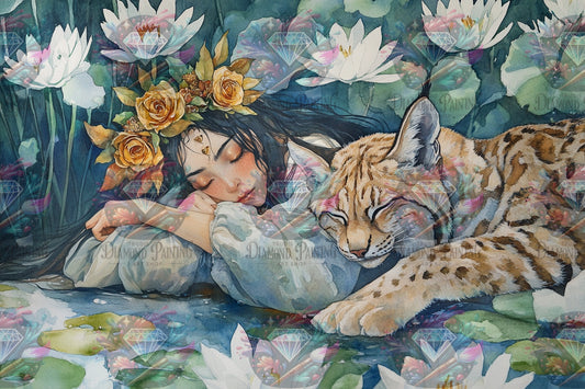 Diamond Painting Der Luchs der Träume von Sakura.cherry.ai