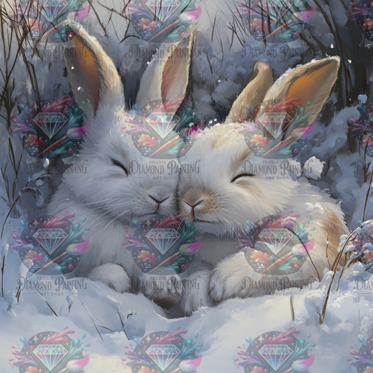 Diamond Painting Sanftmut im Schnee von Sakura.cherry.ai