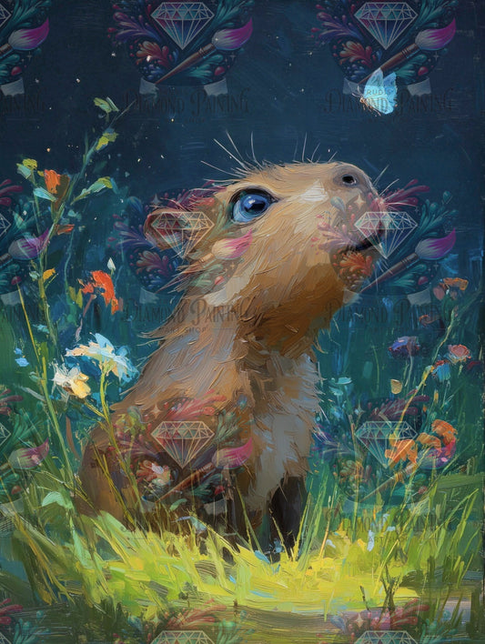 Diamond Painting Kleines Flatterlicht von Salzkatze.ai