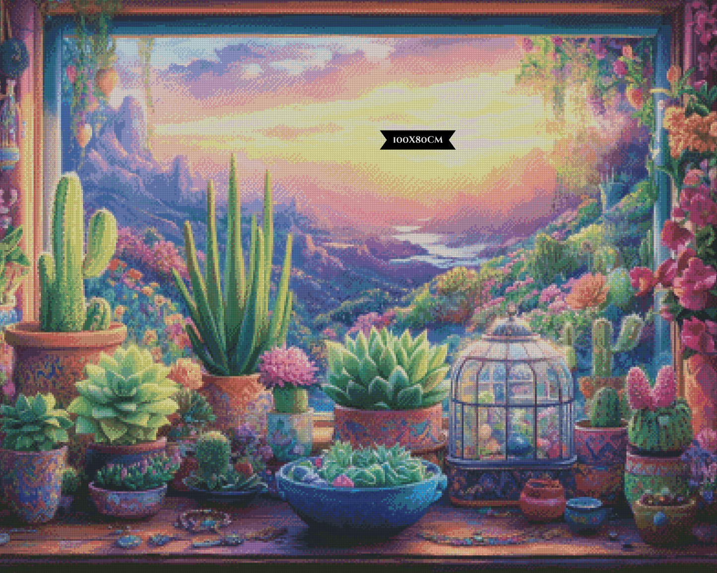 Diamond Painting A Collection Of Prickly Beauties ©salzkatze.ai
