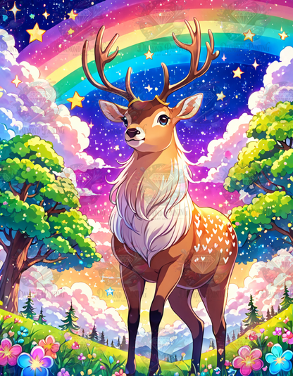 Rainbow Deer ©sakura.cherry.ai