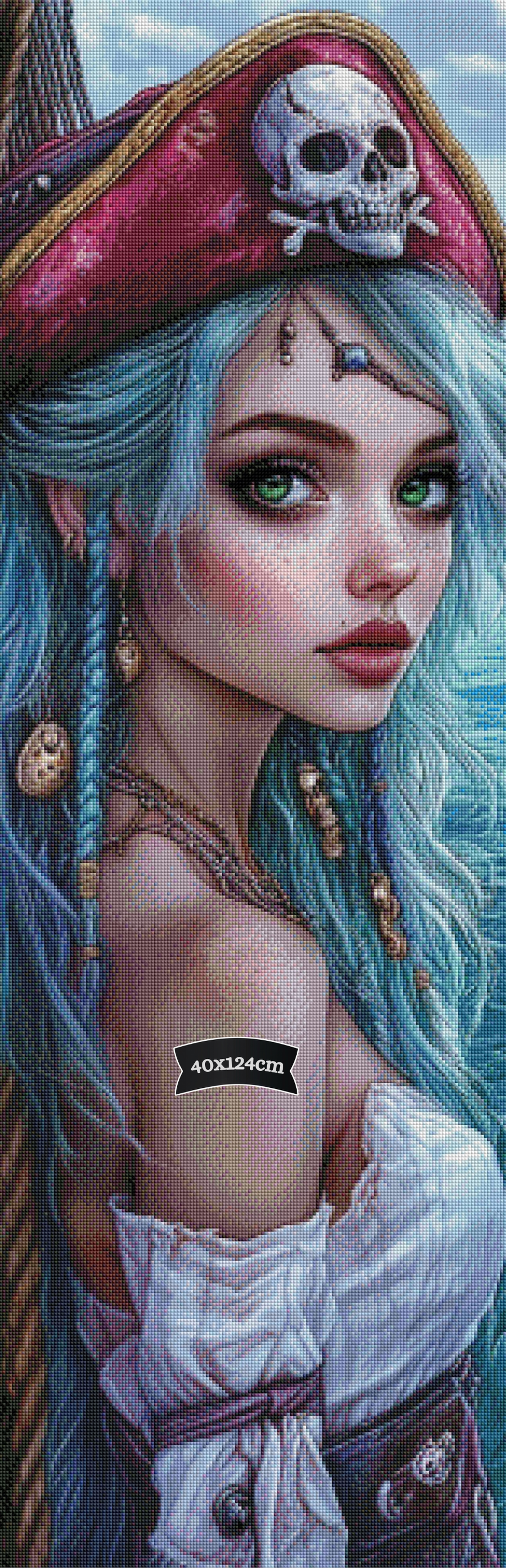 Diamond Painting Die Smaragdsirene von Trudis_ai_art