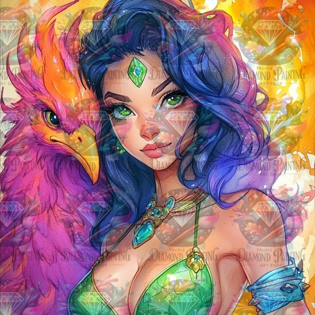 Diamond Painting Juwel des Feuers ©finira_artist
