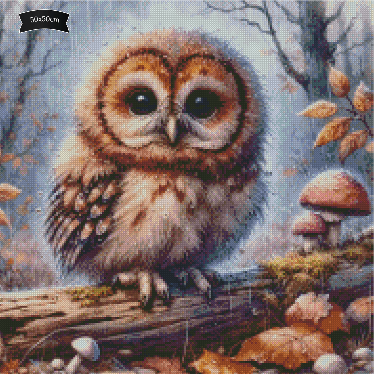 Diamond Painting Woodlands Rainy Song (Autumn) von MoozyJo.ai