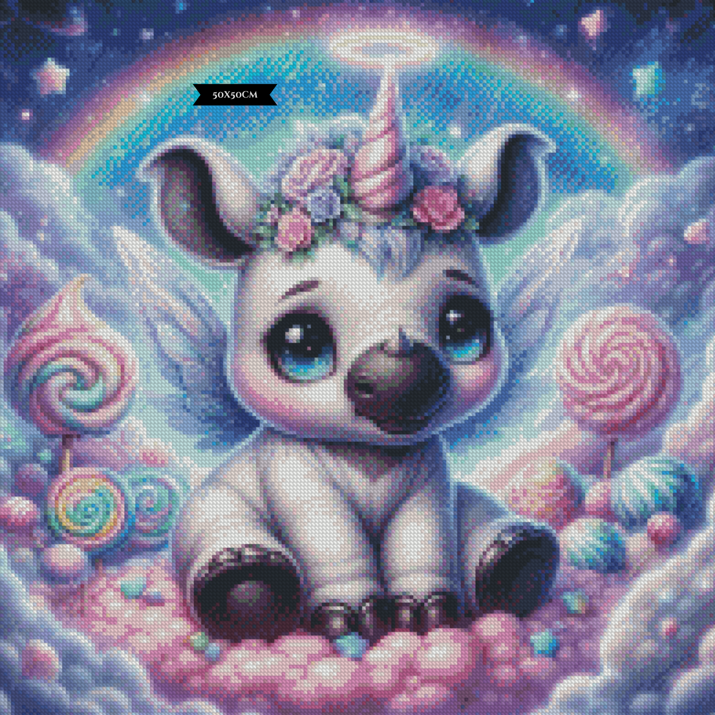 Unicorn-Rhino In Candyland ©sandrietta_ai