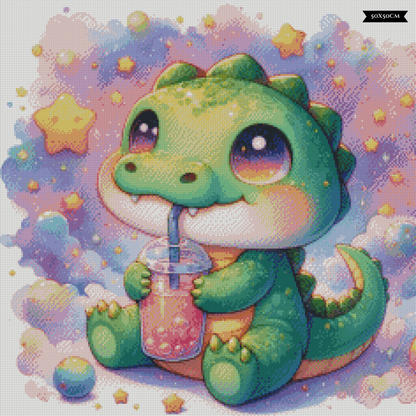 Bubble Tea Buddies - Kroko ©salzkatze.ai