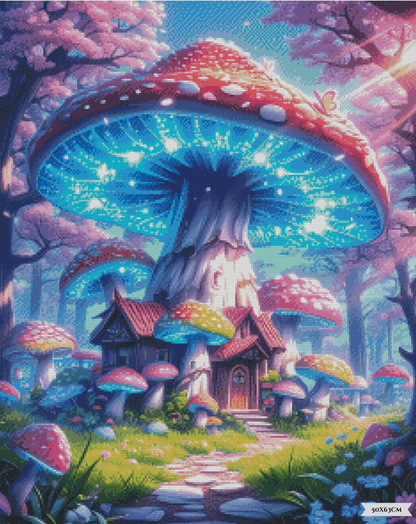 Luminous Toadstool Cottage ©bex.ai