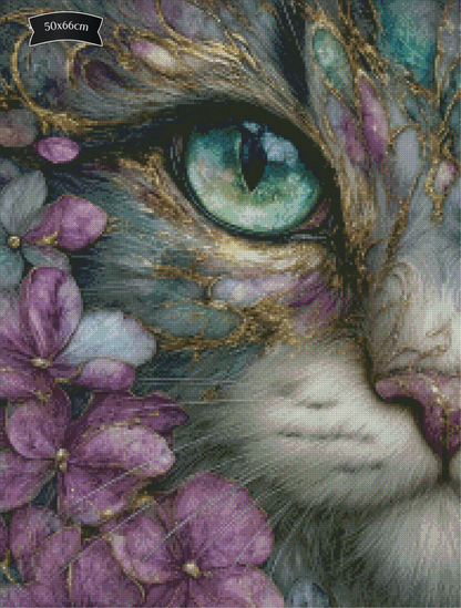 Diamond Painting Goldstaub im Fell von Sandrietta_ai