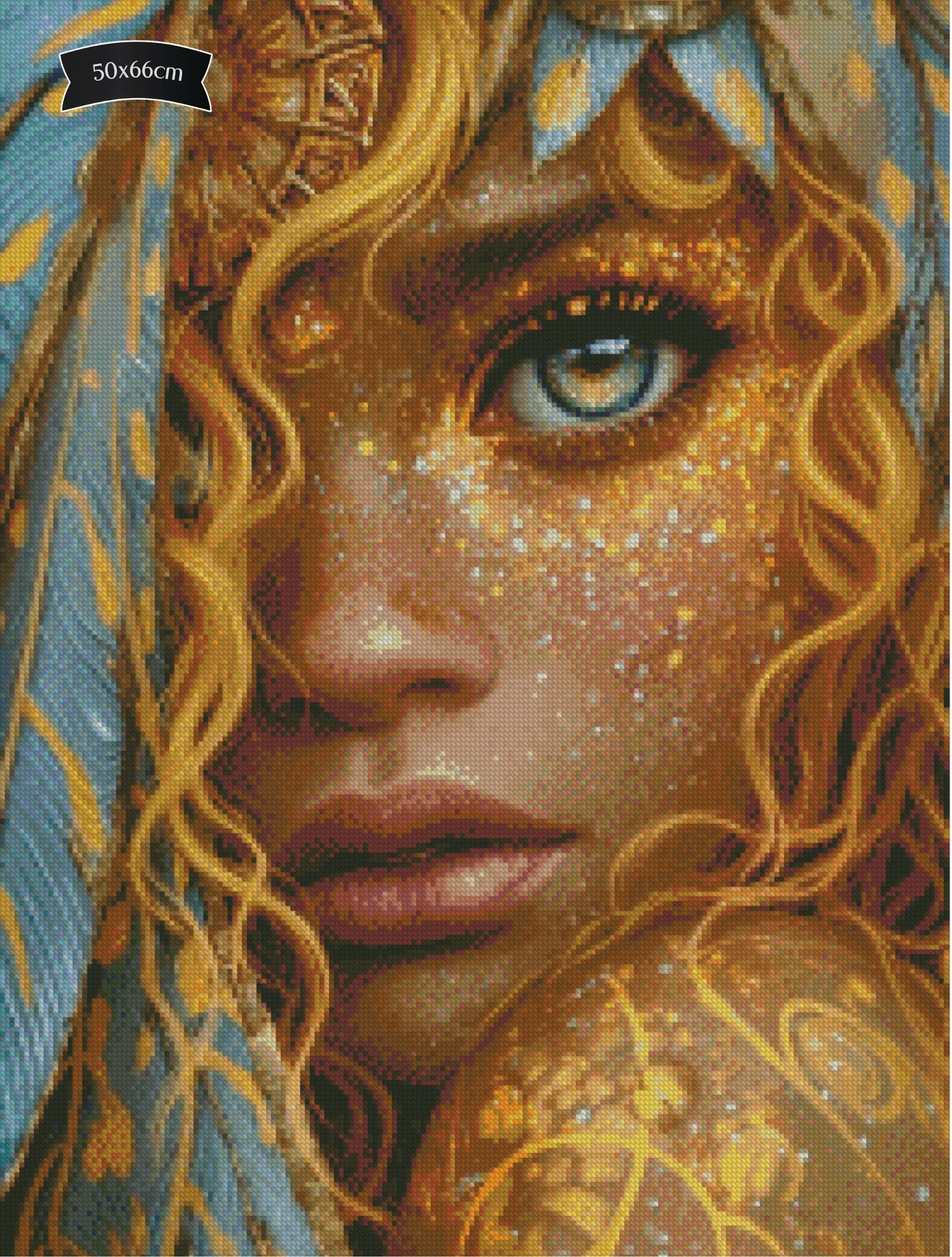 Diamond Painting Tochter des Goldlichts von Sandrietta_ai