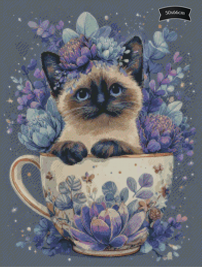 Diamond Painting A Cupful Of Cattitude von Salzkatze.ai