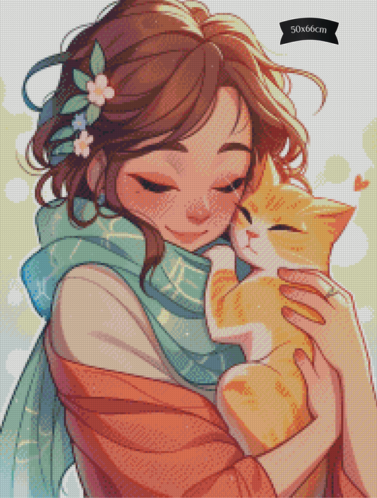 Diamond Painting Warm Embrace von Salzkatze.ai