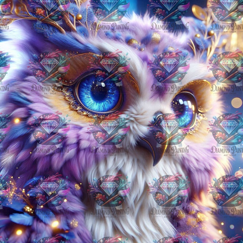Diamond Painting Enchanted Owl von Lexxy Ai
