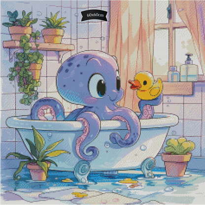 Diamond Painting Schaumige Abenteuer von Salzkatze.ai