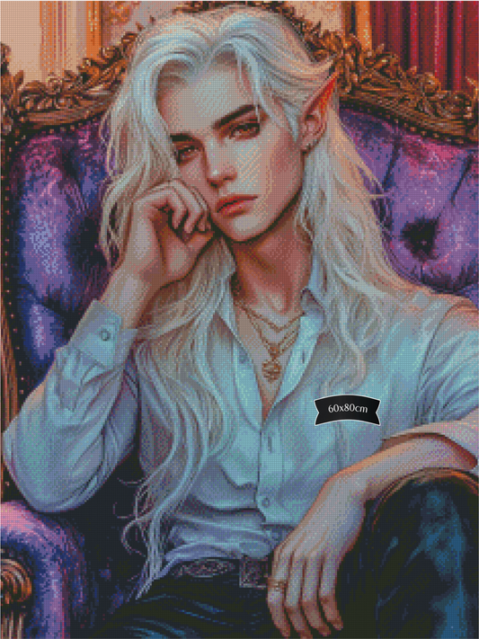 Diamond Painting Vareth - Hüter der zeitlosen Nacht von Trudis_ai_art