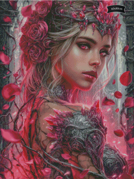 Diamond Painting Die Verfluchte des Rosenwalls von Sandrietta_ai