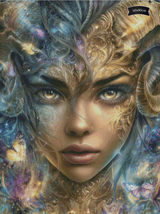 Diamond Painting Hörner aus Goldlicht von Sweet_loco_ai