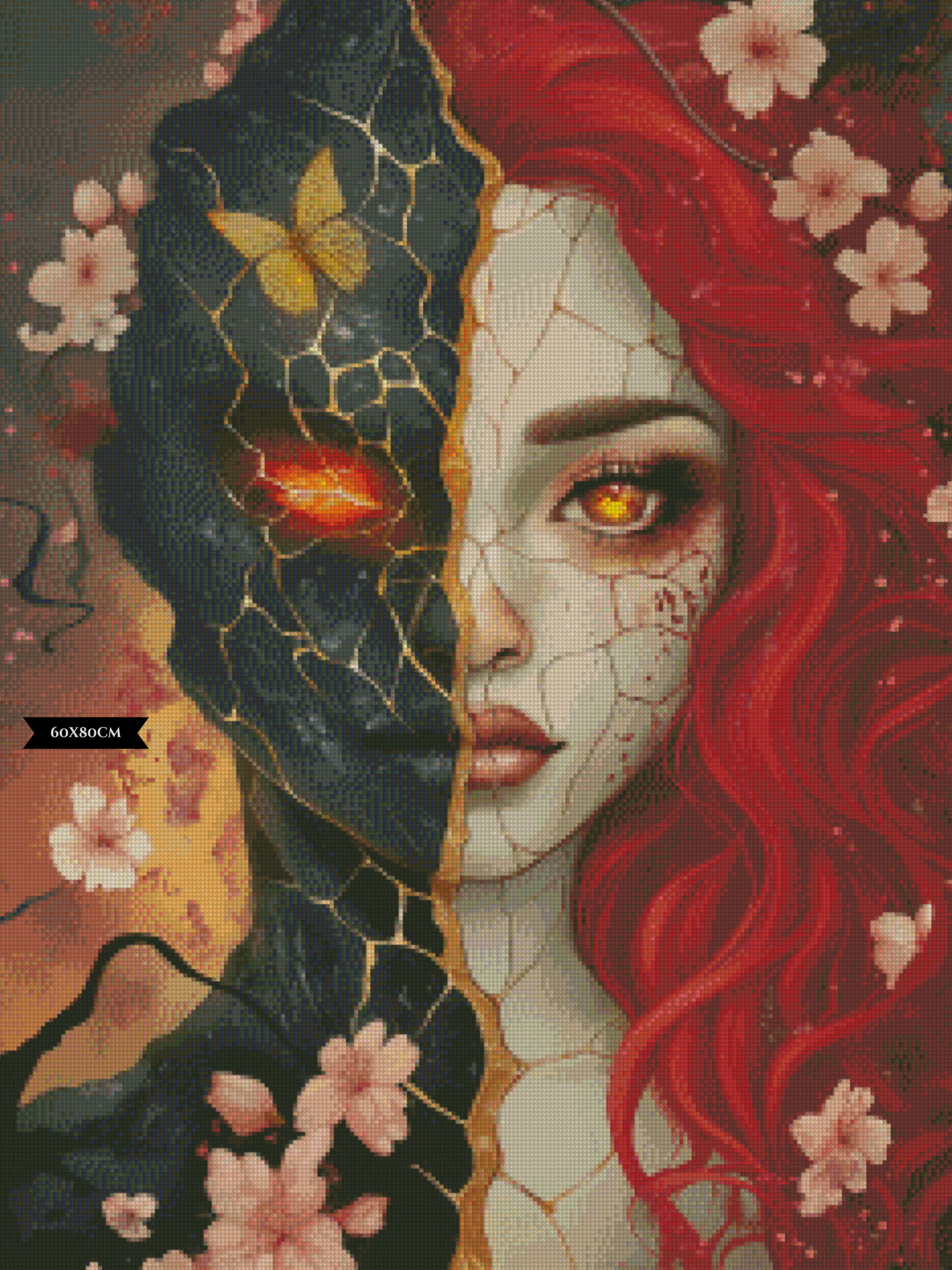Diamond Painting Ember Queen - The Fire Within ©trudis_ai_art