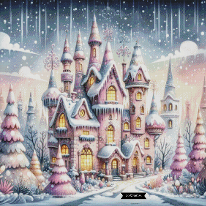Diamond Painting Winter's Enchanted Castle ©finira_artist