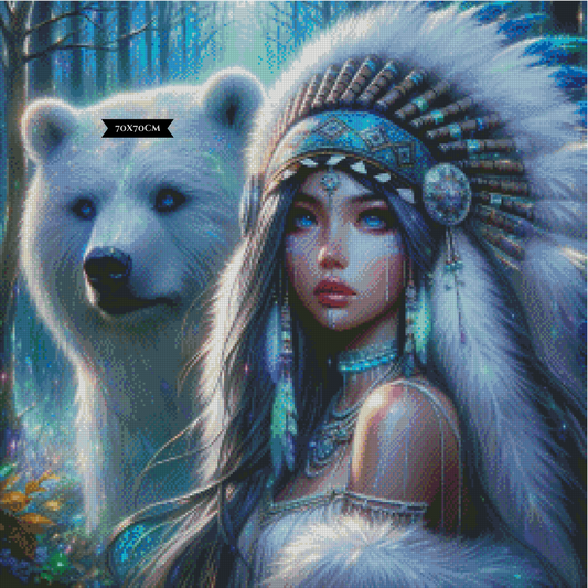 Diamond Painting Lichtpfad der Schamanin ©Lexxy Ai