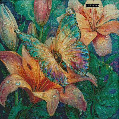 Diamond Painting Stained Glass Butterfly #2 ©sandrietta_ai
