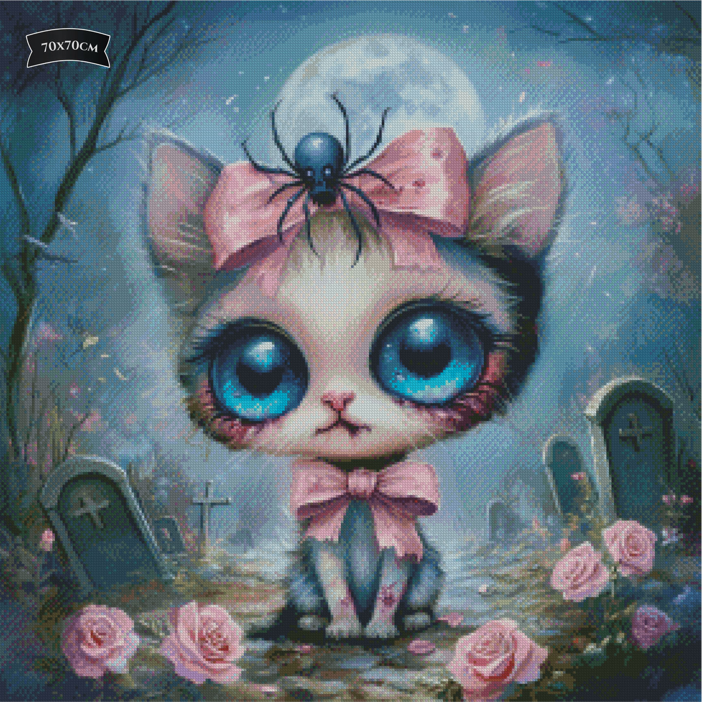 Diamond Painting Zombie Kitty von Traumpixxel
