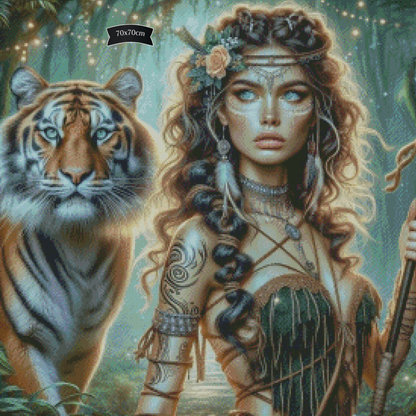 Diamond Painting Hunters Grace von Lexxy Ai