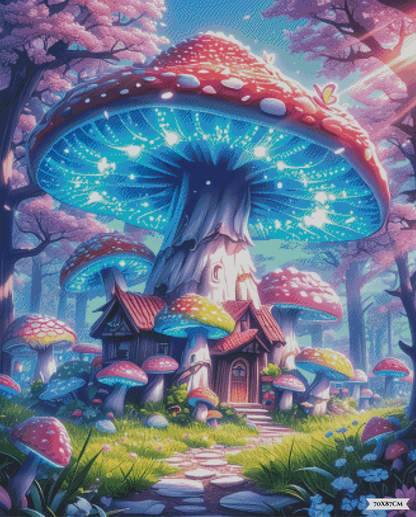 Luminous Toadstool Cottage ©bex.ai