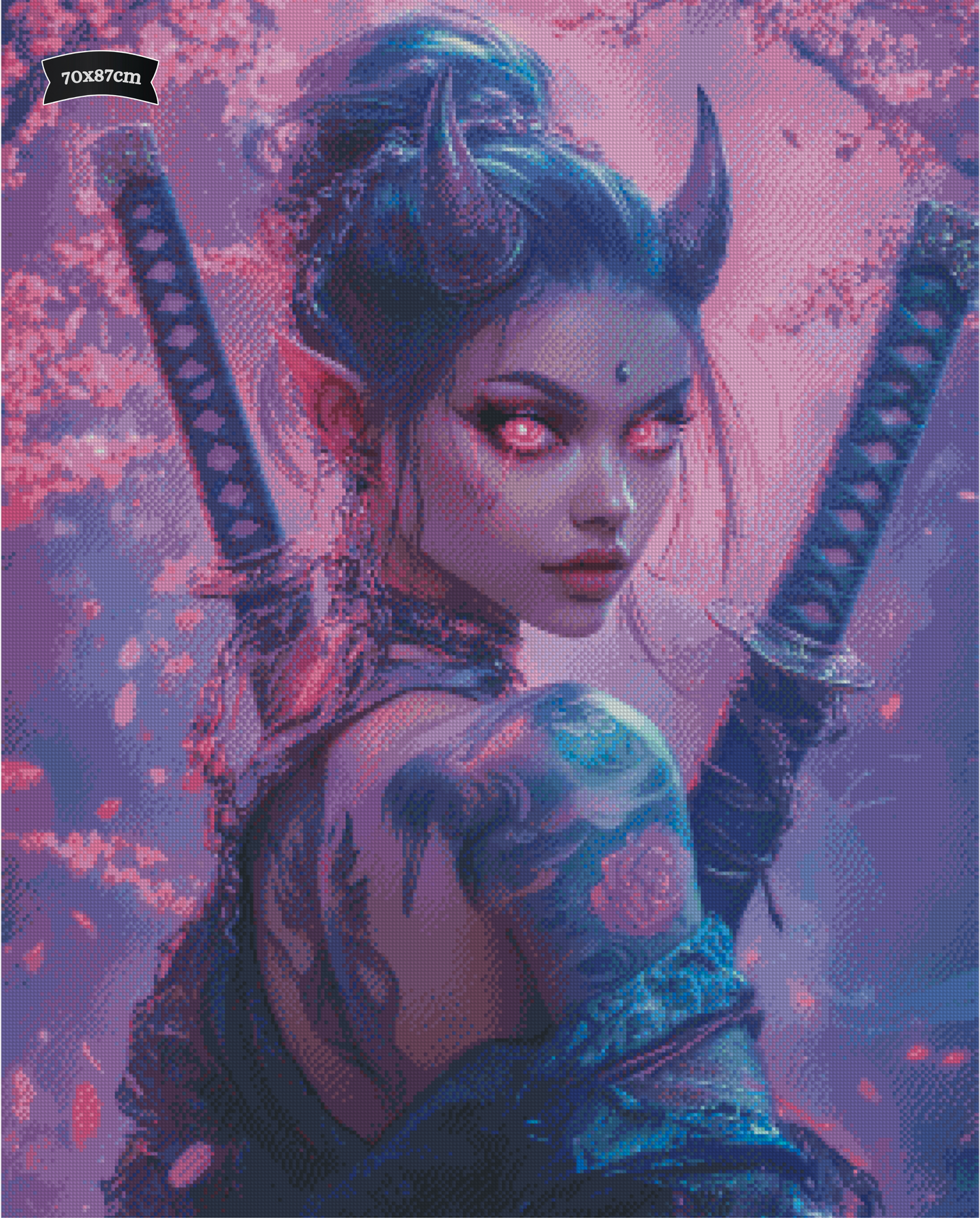 Diamond Painting Purple Oni von Sandrietta_ai