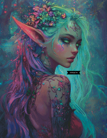 Diamond Painting Aeloria Evenshade ©trudis_ai_art