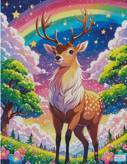 Rainbow Deer ©sakura.cherry.ai