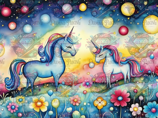 Diamond Painting Unicorn Dreams ©salzkatze.ai