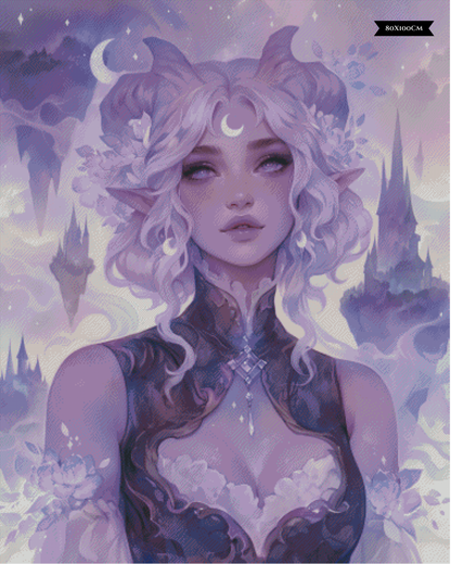Diamond Painting Dreams Of The Floating Isles ©shalajarias