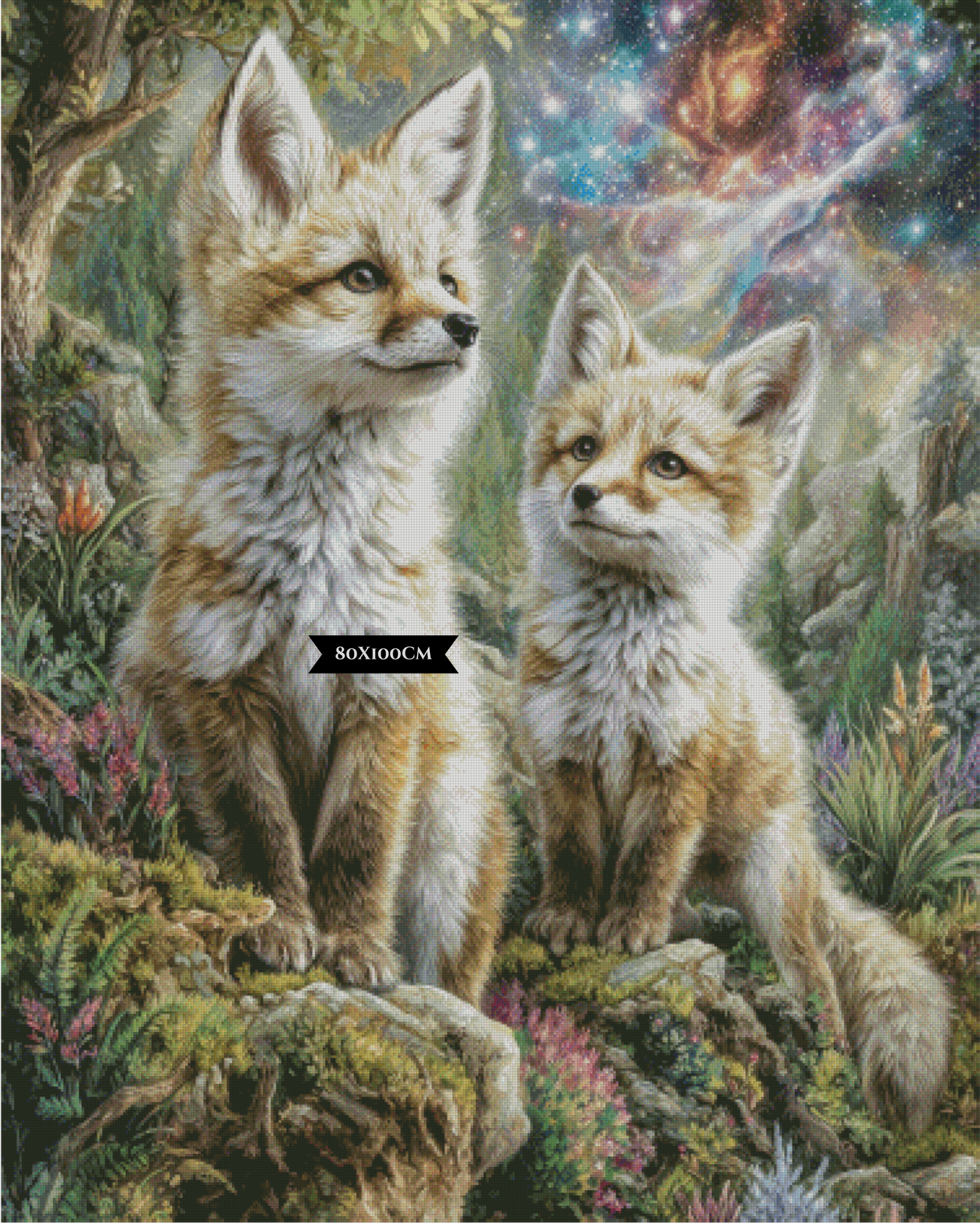Diamond Painting Fell an Fell im Sternenlicht ©salzkatze.ai