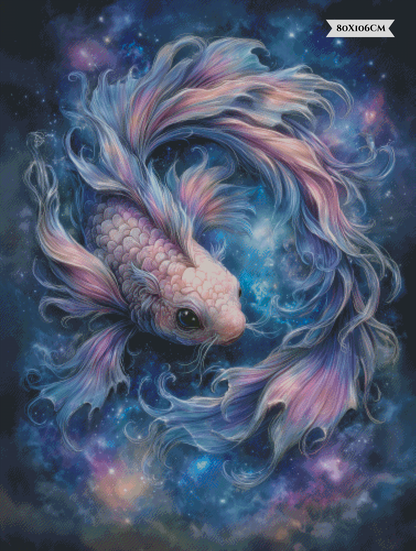 Diamond Painting Zwischen den Welten (Fische) ©salzkatze.ai