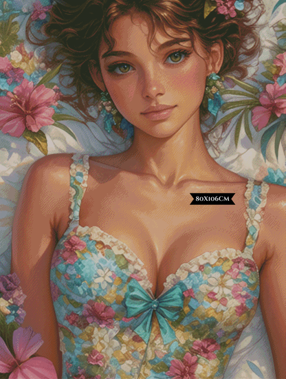 Diamond Painting Her Blooming Silence ©trudis_ai_art