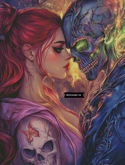 Diamond Painting Infernalische Verbindung ©trudis_ai_art
