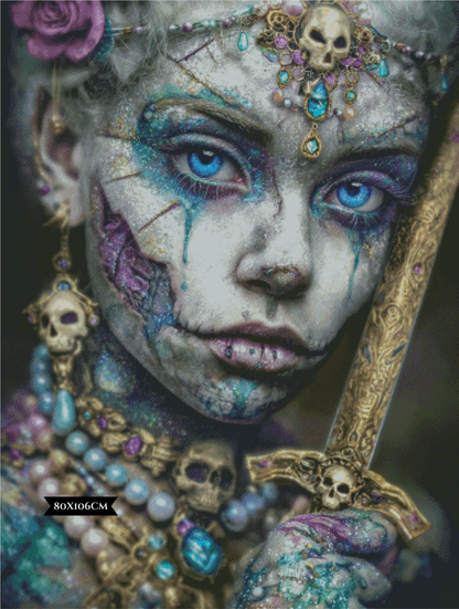 Diamond Painting Skull & Stardust ©sandrietta_ai