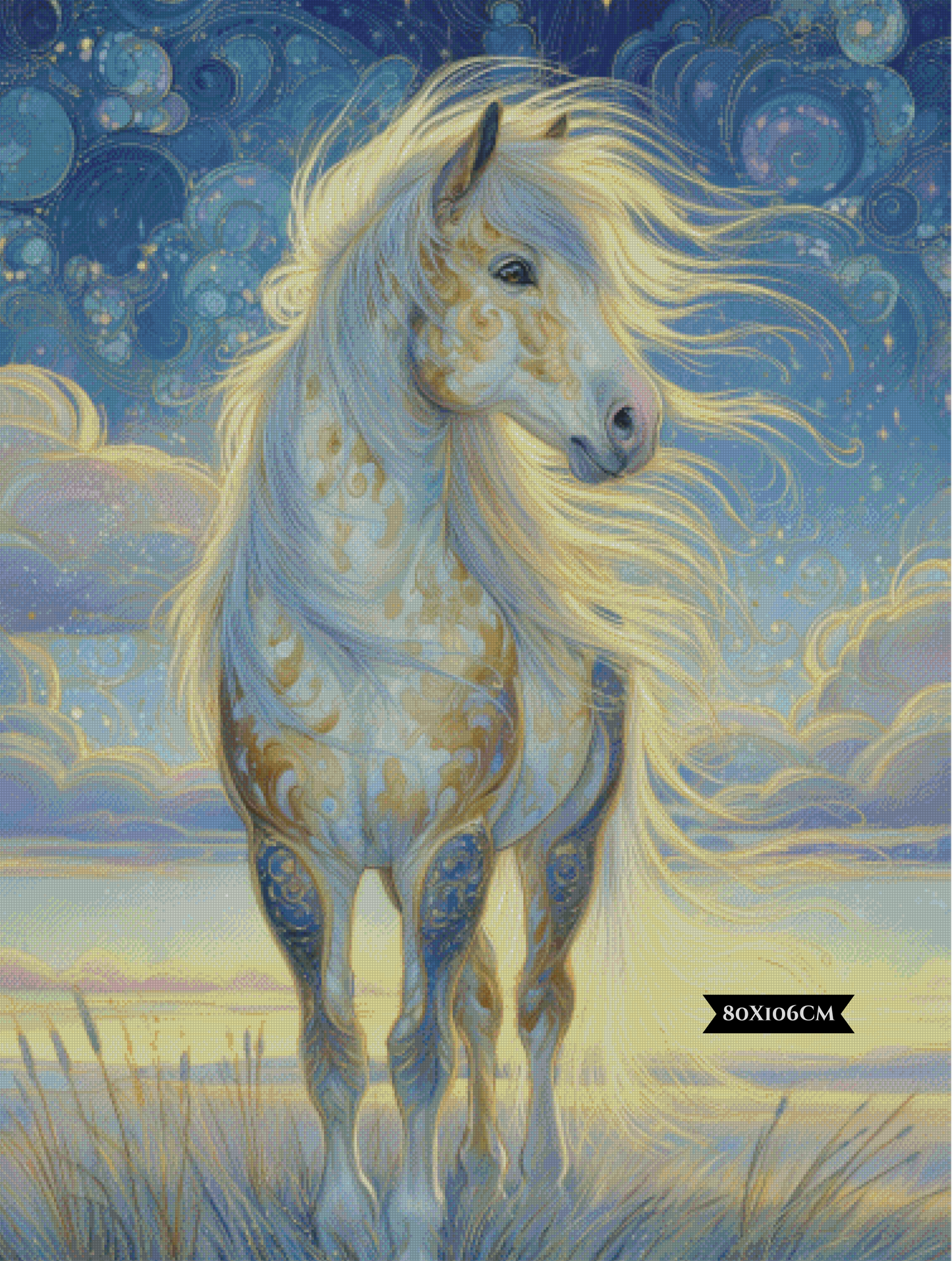 Diamond Painting Moonlit Mane ©salzkatze.ai