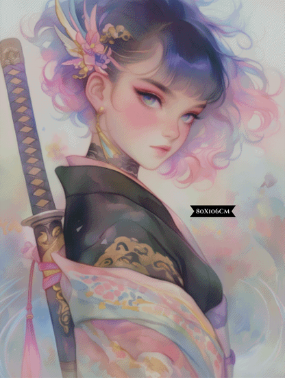 Diamond Painting Pastel Ronin ©salzkatze.ai