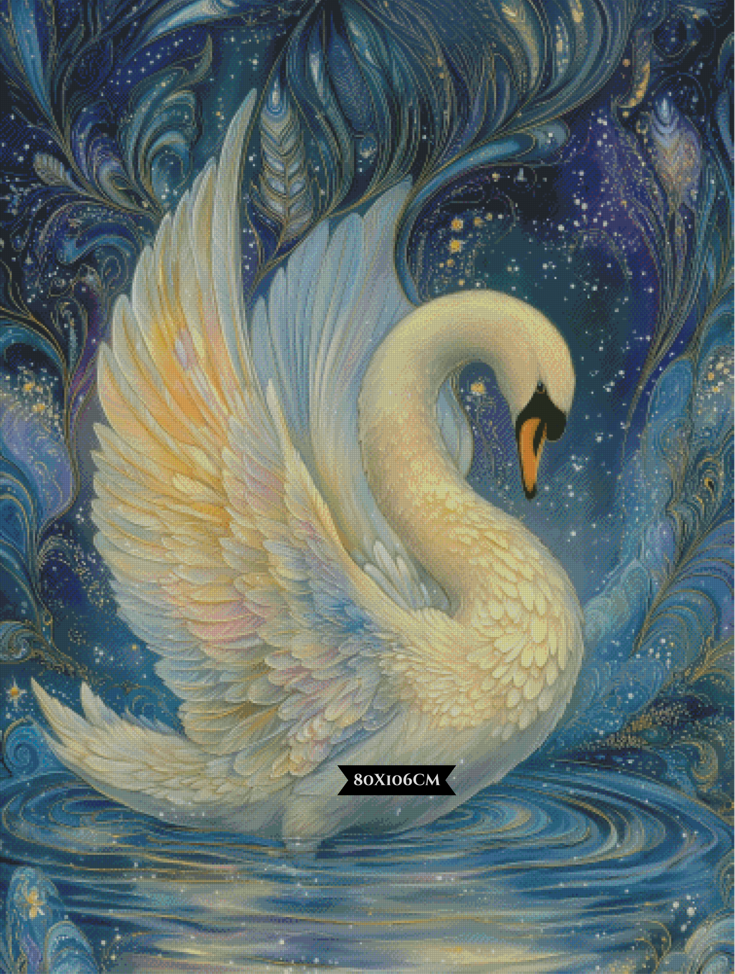 Diamond Painting Swanlight Serenade ©salzkatze.ai