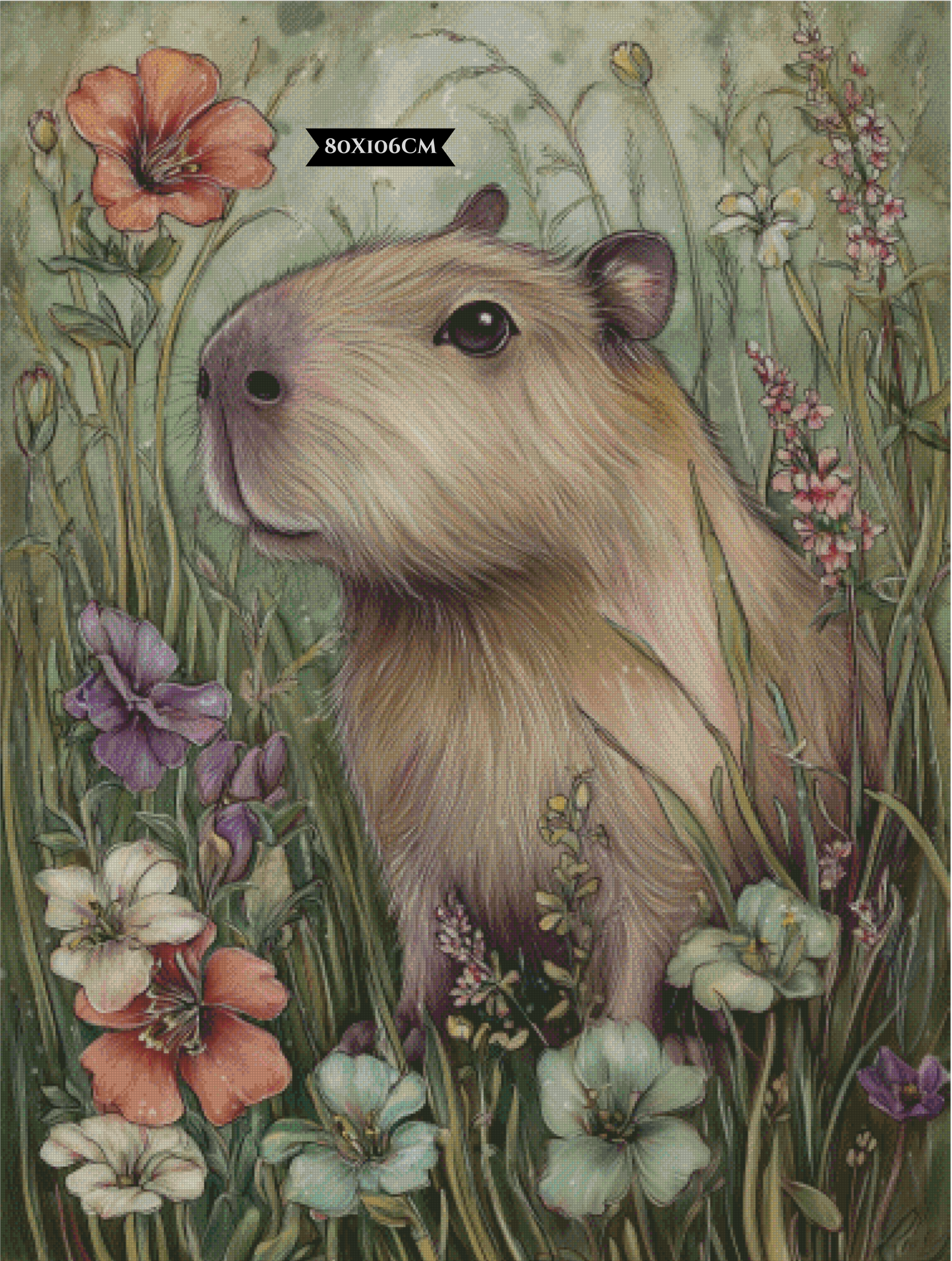Diamond Painting Geborgenheit im sanften Grün ©salzkatze.ai