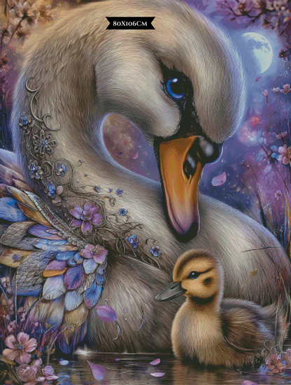 Diamond Painting Flügelzauber und Nestwärme ©Elly_A.I